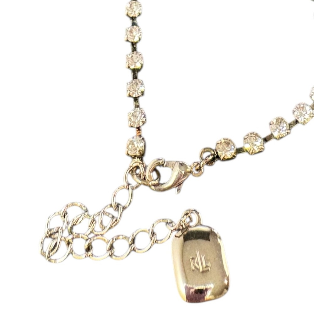 Loren Ralph Loren Silver Rhinestone Necklace - Picture 6 of 8